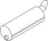 DINEX 80349 Middle-/End Silencer